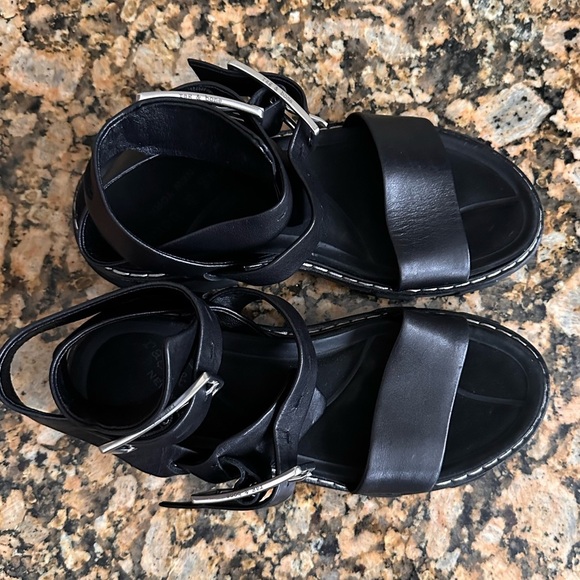 RAG & BONE Shiloh Ankle Strap Sandal in Sterling - Picture 7 of 9